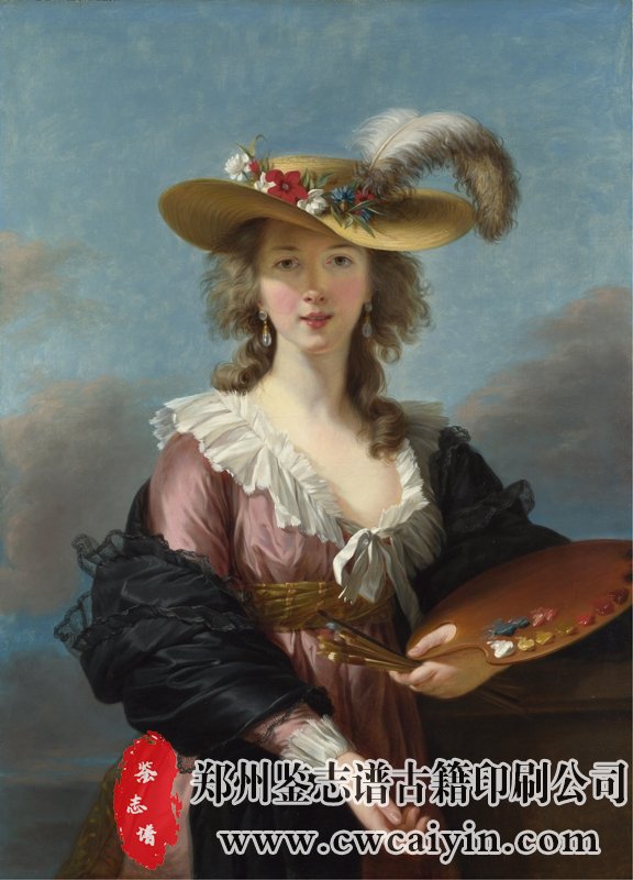 （法）勒布伦 戴草帽的自画像 伦敦国立美术馆藏 1782.jpg